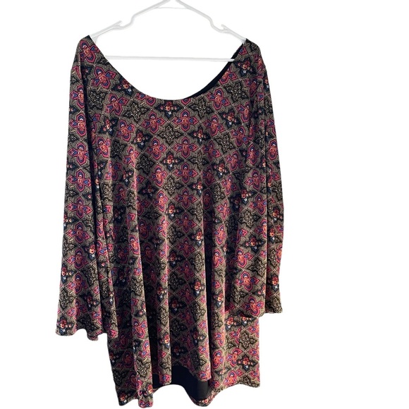 ModCloth Victorian Holiday Groove Multicolor Patterned Dress Bell Sleeves XL - Picture 8 of 8